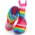 thumbnail image 6 of Kushyshoo Kids Rainbow Glitter Light up Rain Boot Size 12 Little Girl, 6 of 9
