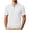 White, variant on Boyscolos Men's Slim Fit Ribbed Knit Zipper Collar Muscle Polo Shirts, Stylish Short Sleeve Golf Casual Tees Gray 5XL