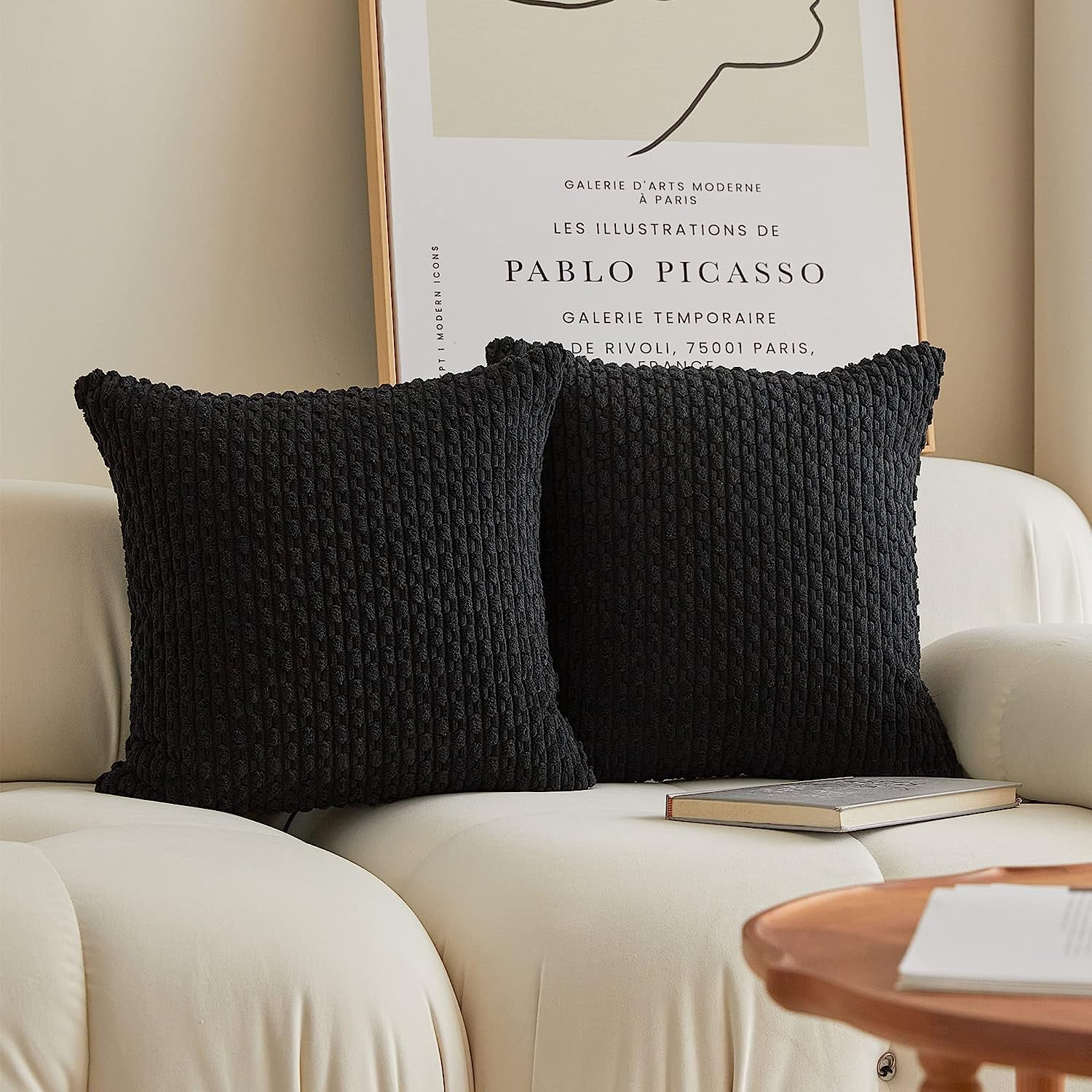 Black outdoor pillow covers sale