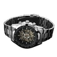 thumbnail image 1 of Skeleton Automatic Watches For Men Silver Stainless Steel Wrist Watch, 1 of 4