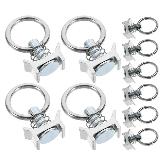 KAKOWELY 10pcs L Track Tie Down Cargo Tie Down L Track Rail Fitting Anchor For Truck Bed,2.44"X1.54"X0.67"