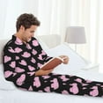 thumbnail image 6 of Lsque Cowboy Hat Pattern Long Sleeve Pajama Set for Men - Soft 2-Piece Sleepwear and Loungewear Set with Pockets, Comfy Nightwear-XX-Large, 6 of 7