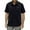 Black, variant on Men's Short Sleeve Fishing Shirt - Lightweight, Multi-Pockets, Button Down - Nylon Spandex - Summer Outdoor Activities - M-XXXXL