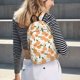 thumbnail image 5 of Disketp Peaches Mochila de Lona Estampada, Mochila Escolar de Viaje Ligera para Estudiantes y Portátil-Small, 5 of 5