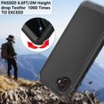 thumbnail image 6 of Compatible with Samsung Galaxy XCover 6 Pro/X Cover Pro 2 Phone Case Hybrid Rugged Shockproof Hard Protective Drop Proof Full Body Heavy Duty Mobile Cell Cover for XCover6 6Pro 2022 Women Men Black, 6 of 8