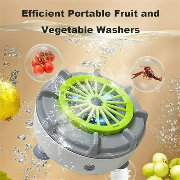 Portable Fruit And Vegetable Washer Machine 2025 Upgraded Electric Food Cleaner Device With USB ChargingforCleaning Fruits Vegetables And Rice 11.5x6cm Compact DesignforKitchen Use