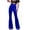 Blue, variant on Lovskoo 2024 Velvet Pants for Women Fall Spring High Waist Wide Leg Bell Bottom Trousers Casual Baggy Pants Brown
