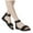 1Black, variant on Womens Flat Sandals Trendy Open Toe Fringe Flats Casual Ankle Strap Memory Foam Dress Shoes