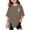 0-Brown360, variant on Girls Oversized Short Sleeve T Shirt Casual Crewneck Side Split T-Shirt, Sizes 3-16