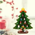 thumbnail image 4 of Abbracc Christmas Tree Decor Display Props 3D Lightweight Creative Wooden for Windowsill Medium Grid Green, 4 of 9