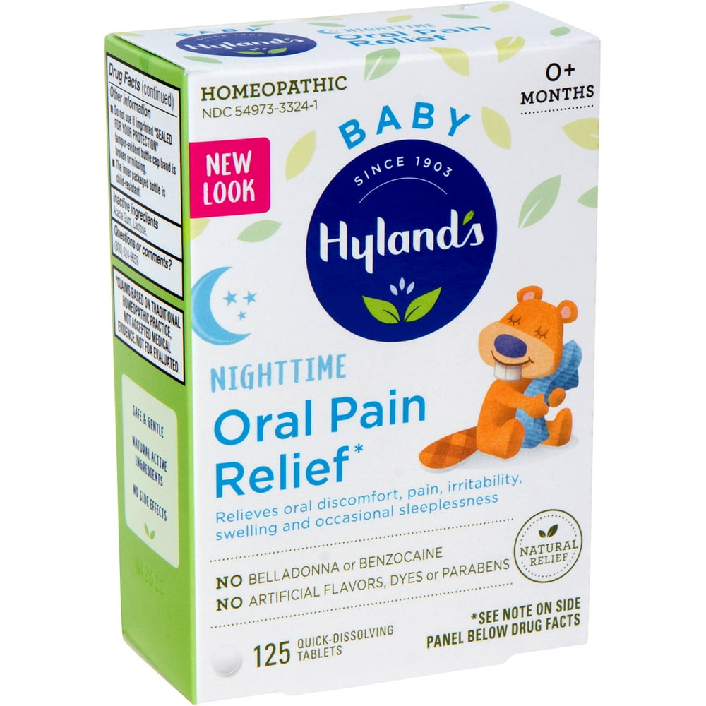 Hyland's Baby Nighttime Oral Pain Relief, 125 tablets