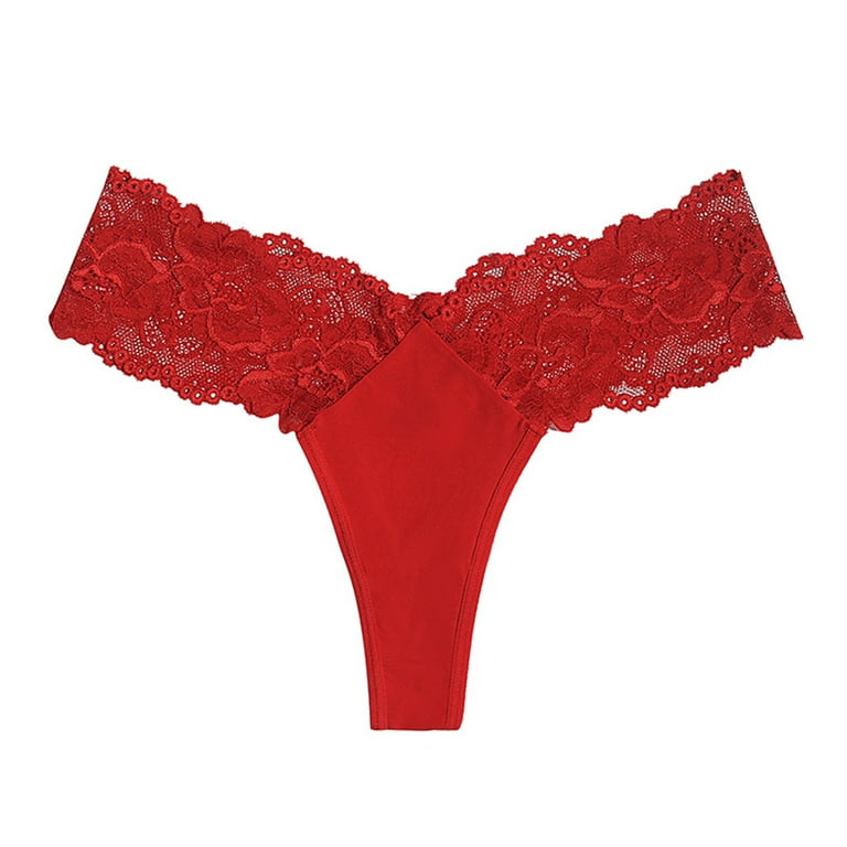 LBECLEY Cotton Women Underwear French Cut Lace Underwear for Womens Cotton  Bikini Panties Soft Hipster Panty Ladies Stretch Briefs Barely There  Underwear for Women Boy Shorts Red S 