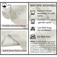 thumbnail image 4 of Home Weavers Luxury Collection 100% Cotton Reversible Bathroom Rug Set Machine Washable Bathroom Rug-17"x24", Bath Rug- 21"x34", Ivory Color 2 Piece Bath Rug set, 4 of 7