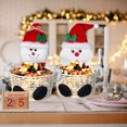 thumbnail image 5 of Santa Snowman Holiday Centerpiece Candy Fruit for Festive Party Table, 5 of 5