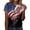 Dark Blue, variant on 2026 250th Anniversary of USA: Women's CrewNeck Short Sleeve Shirt Celebration Patriotic Flag Print 1776-2026 Tshirt, Vintage Commemorative Women's Long Sleeve Shirt 4th of July Black L