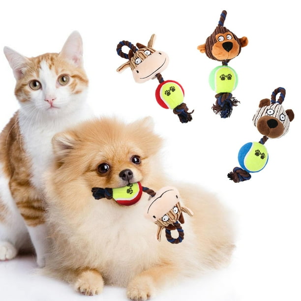 Squeaky Toys for Puppies, Value 3 Pack Set of Dog Chew Toy for Teething