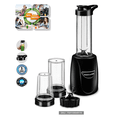 thumbnail image 2 of Procesador Licuadora PHILCO Vaso Sport Portatil Batido Licuado Jugo Salsa Negro 1, 2 of 7