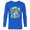 Navy, variant on Disney and Pixar’s Inside Out 2 Joy & Anxiety Be Who You Are- Long Sleeve T-Shirt for Men - Customized-Navy