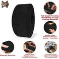 thumbnail image 3 of ELW 5-6 oz 2-2.4mm Nappa Oil Tanned & Waxy Finish Leather Belt Grade Straps  Size: 2"x84" 5.1x213cm  Black Color  Full Grain Craftsman A/B Grade Natural Cowhide, DIY, Crafting, Strips, 3 of 7
