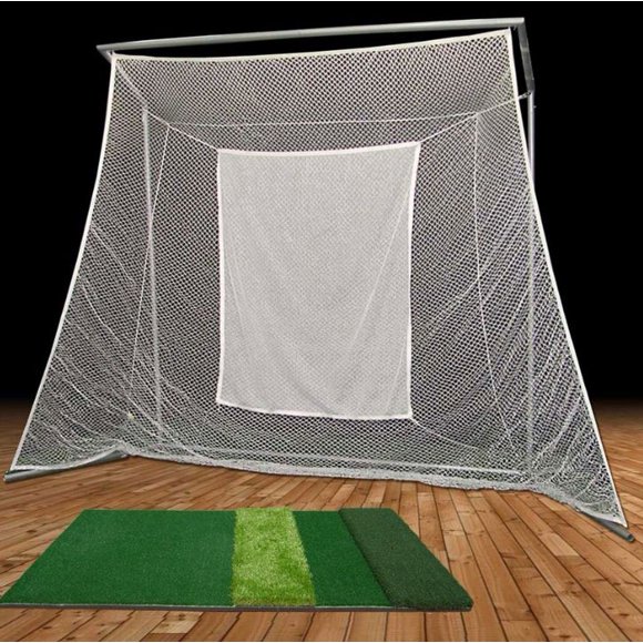 Swing Master Golf Net & Frame & 4x6 Ultimate Golf Mat