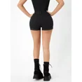 thumbnail image 2 of Short De Mezclilla Sexy Corto Casual Mujer Negro Doblez, 2 of 7