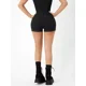thumbnail image 2 of Short De Mezclilla Sexy Corto Casual Mujer Negro Doblez, 2 of 7