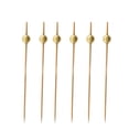 thumbnail image 2 of 100 Pcs 12 cm Cocktail Picks Creative Handmade Round Beads Appetizer Picks Fruit Toothpicks Party Supplies (Golden), 2 of 9