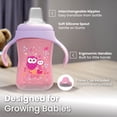 thumbnail image 7 of Avima Baby Sippy Cup, Trainer, Soft Spout, Spill-Proof, BPA-Free, 10 oz, Pink, 2 Count, 7 of 7