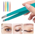 thumbnail image 3 of dianhelloya Eyebrow Clip Set Durable Eyebrow Tweezers 4pcs/set Slant Eyebrow Tweezers Set Stainless Steel Ingrown Hair Removal Tool, 3 of 8