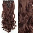 thumbnail image 1 of Typpkmm 7 Unids/Set 16 Clips ExtensióN De Cabello Negro Largo Liso Pelo Natural Ombre Peluca Fibra Resistente Al Calor Para Peinado De Mujer, 1 of 7