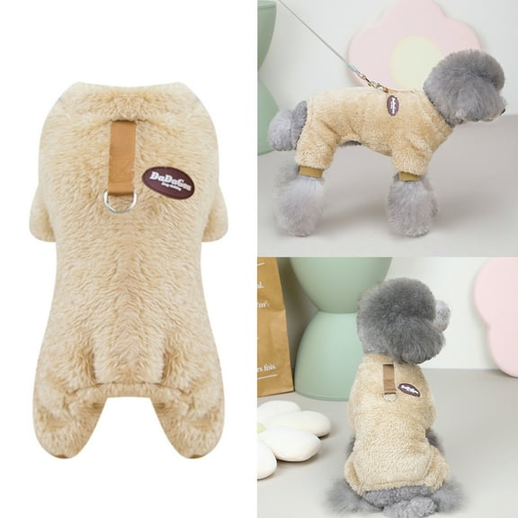 Solid Color Autumn Winter Pet Clothes – Soft Cotton Dog Sweaters for Small Breeds, Gift-Ready with Multiple Sizes (Yellow/Pink/Purple/Green)