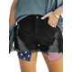 thumbnail image 2 of Txlixc Jeans cortos para mujeres, patrones estelares de rayas de agujeros rotos Txlixc  moda, 2 of 4