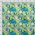 thumbnail image 4 of oneOone Georgette Viscose Lime Green Fabric Flamingo Fabric For Sewing Printed Craft Fabric By The Yard 42 Inch Wide, 4 of 6