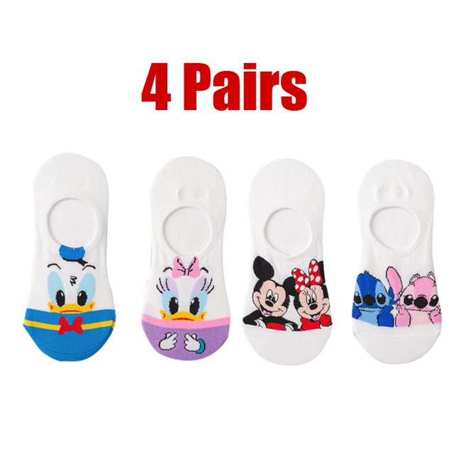 5 par/lote verano Casual lindo mujer calcetines animales dibujos animados ratón pato calcetines algodón invisible calcetines divertidos tamaño 35-41 Dropshipping Tan Jianjun unisex