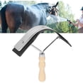 thumbnail image 2 of Rascador de sudor de caballo, herramienta de aseo antideslizante para limpieza de caballos con mango ergonómico antideslizante, suministros para cría de ganado burro, 2 of 5