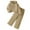 1#Khaki, variant on Kiijoy Kids Girls Tracksuit Solid Casual Athletic Hooded Jacket Pants Outfits, Sizes 9-10