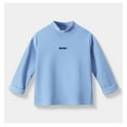 thumbnail image 3 of GYRATEDREAM Toddler Boys Girls Turtleneck Thermal Shirt Top Kids Long Sleeve Warm Elastic Base Layer Casual Undershirts Children Fall Winter Clothes Blue for 2-13 Years, 3 of 8