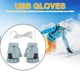 thumbnail image 2 of Guantes calefactables eléctricos recargables Guantes de ciclismo de doble cara Regalo de medio dedo FLhrweasw Nuevo, 2 of 8