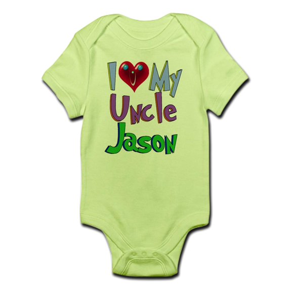 CafePress - I LOVE MY UNCLE JASON Infant Bodysuit - Baby Light Bodysuit