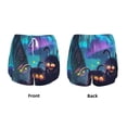 thumbnail image 5 of Lsque Cute Fuzzy Fantasy Creatures Printed Women's Running Shorts with Liner Pockets,Elastic Quick Dry Workout Athletic Gym Yoga Shorts,Womens High Waist Shorts-XX-Large, 5 of 9