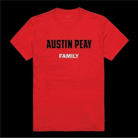 W Republic 571-105-RED-05 Austin Peay State University Governors Family T-Shirt, Red - 2XL
