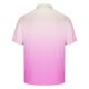 thumbnail image 5 of Camisa Casual de Impresión de Gradiente de los Hombres, Top de Solapa de Manga Corta en Tela de Malla Ligera para el Aire Libre Y el Ocio, Blusa de Suéter Elegante, 5 of 9