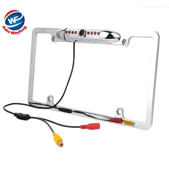 US License Plate Frame Mount Car Reversing Rear View Backup Camera Night Vision
