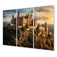 thumbnail image 2 of Designart "Castles Sunlit painting Vibrant" Architecture Metal Art Print Set, 2 of 5