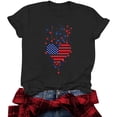 thumbnail image 6 of Mifsaly Womens American Flag Shirt Patriotic Heart Graphic Cotton T-Shirts Summer Casual Crewneck Short Sleeve Independence Day Tees XXL, 6 of 6