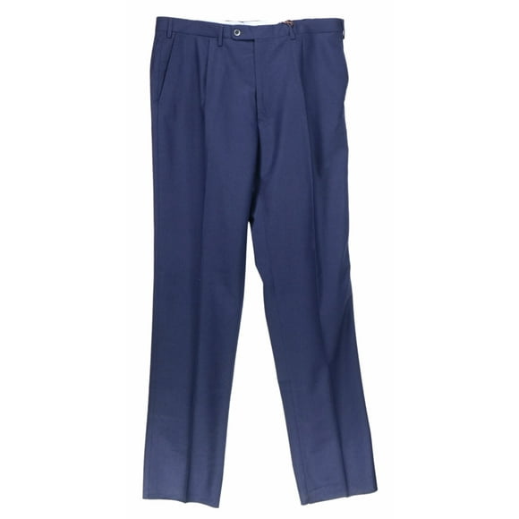 Vigano Pantalon Habillé en Laine 873 Navy CL42 pour Homme - 38
