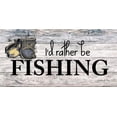 thumbnail image 2 of Vieira, Robin-Lee 18x11 Black Ornate Wood Framed with Double Matting Museum Art Print Titled - Id Rather be Fishing, 2 of 4