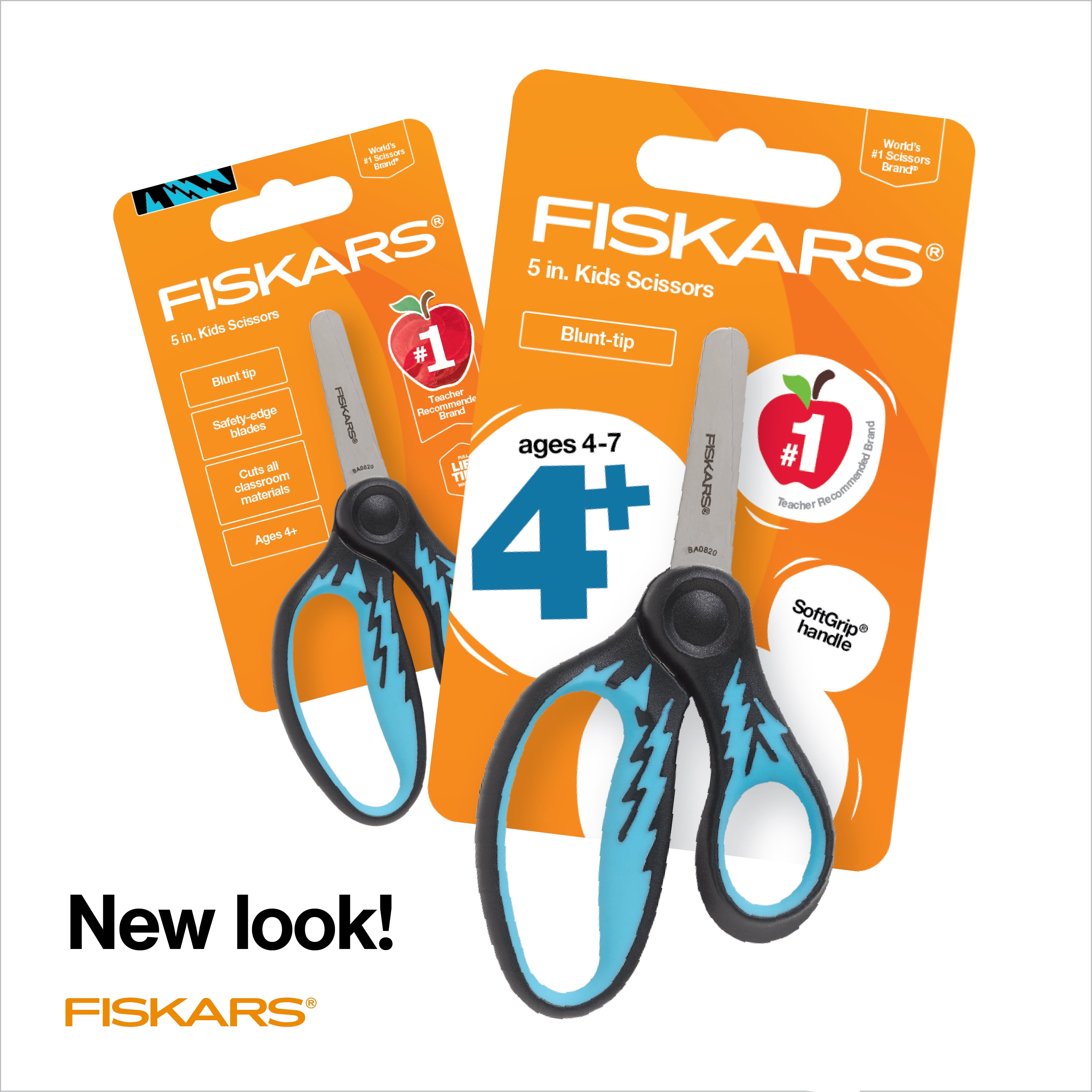 Yubbler - Fiskars® Scissors For Kids, 5 Blunt, Assorted Colors
