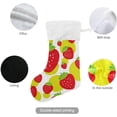thumbnail image 6 of SKYSONIC Strawberry Christmas Stocking Personalized Large Candy Stocking Hanging Gift Xmas Stockings Decoration for Family Holiday Party Ornaments Decor Fireplace, 6 of 7