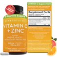 thumbnail image 1 of Suplemento Viva Naturals de vitamina C de 1000 mg con zinc, 20 mg, 250 cápsulas, 1 of 9